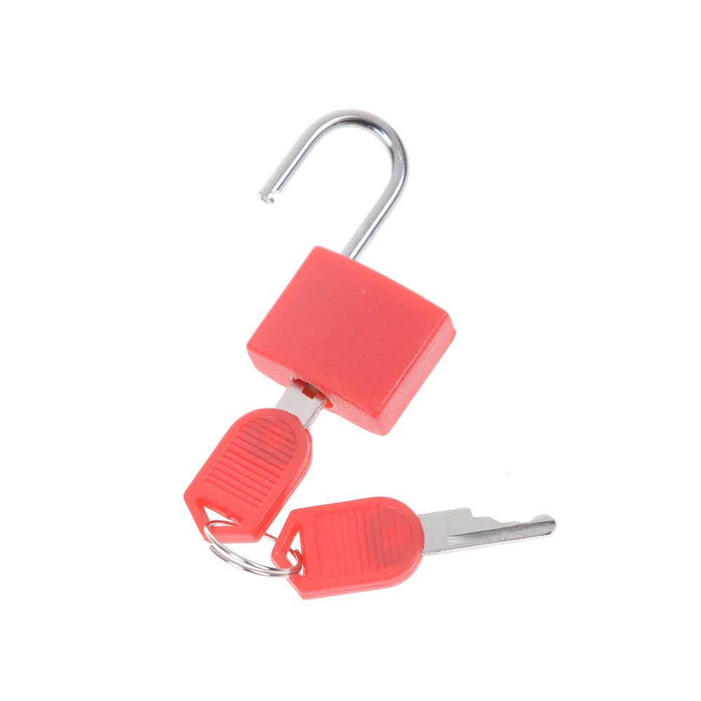 6 Colors Small Mini Strong Steel Padlock Travel Tiny Suitcase