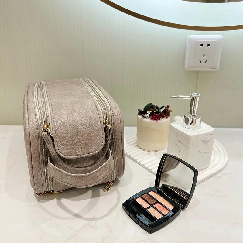 Makeup bag for women with large capacity, portable