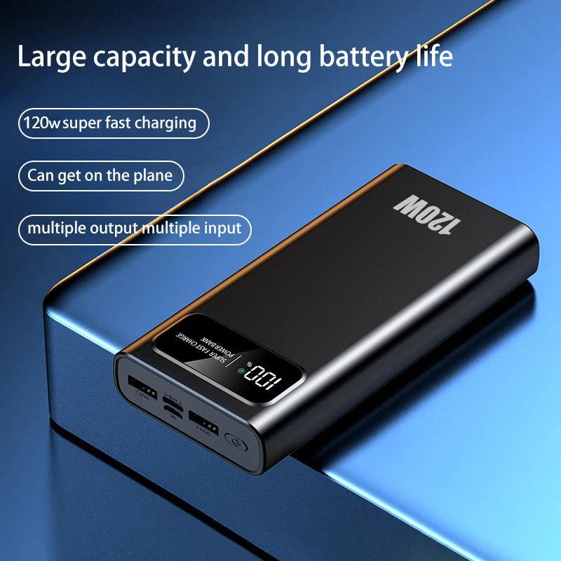 200000mAh 120W Power Bank Super Fast Charging