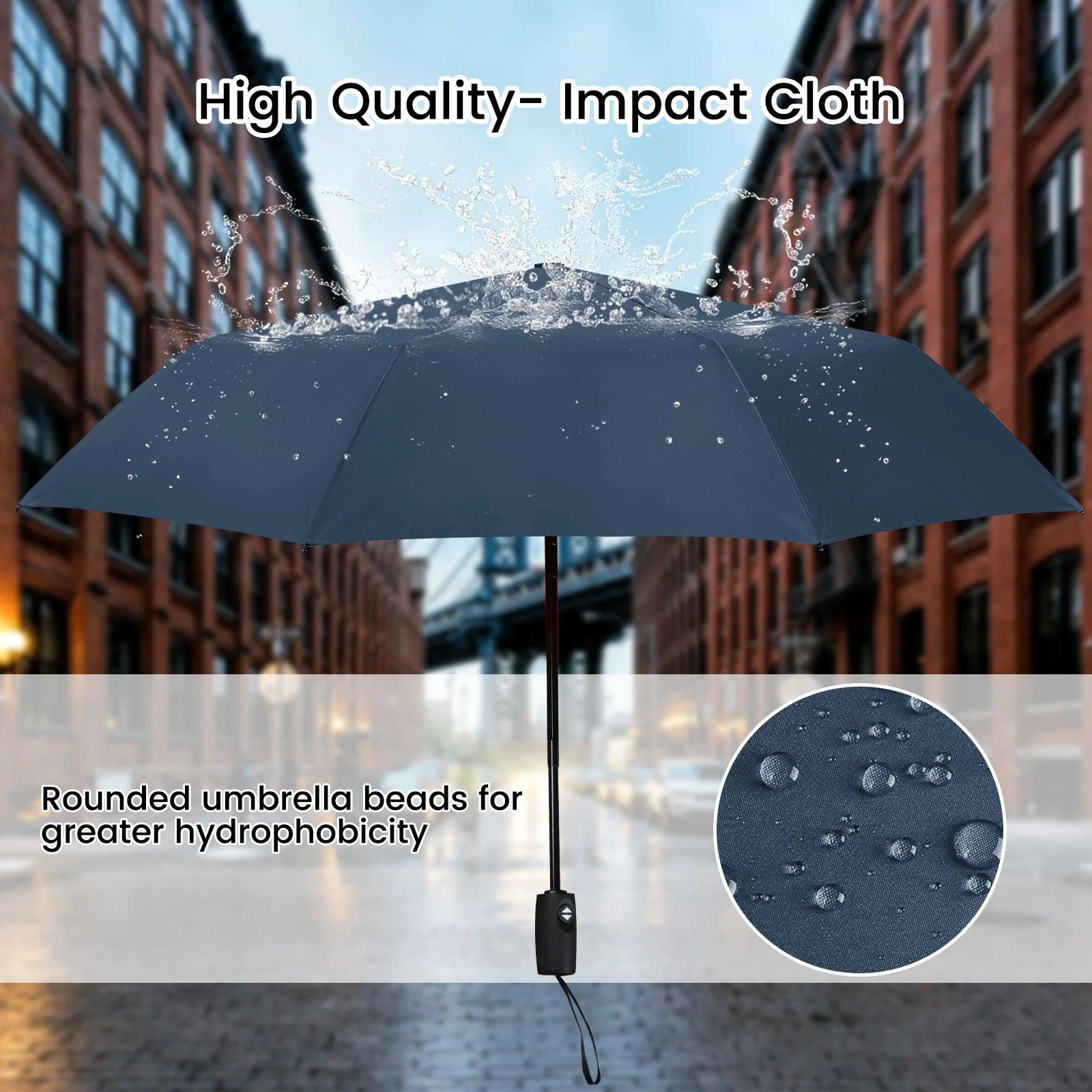 Compact Travel Umbrella Windproof Strong