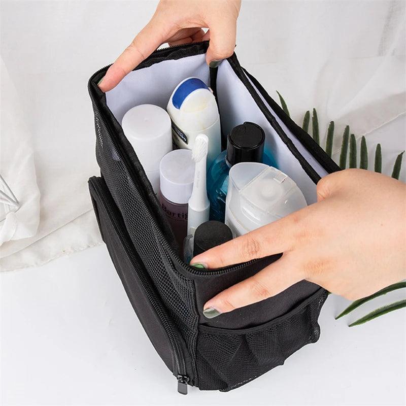 Hanging Toiletry Bag With Metal Hooks Large Capacity