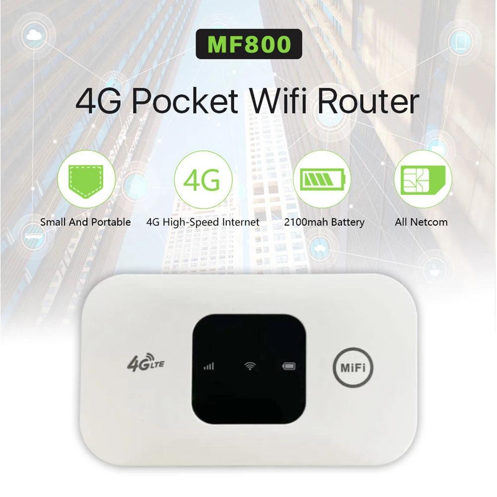 Portable 4G LTE WiFi Modem with SIM Card Slot