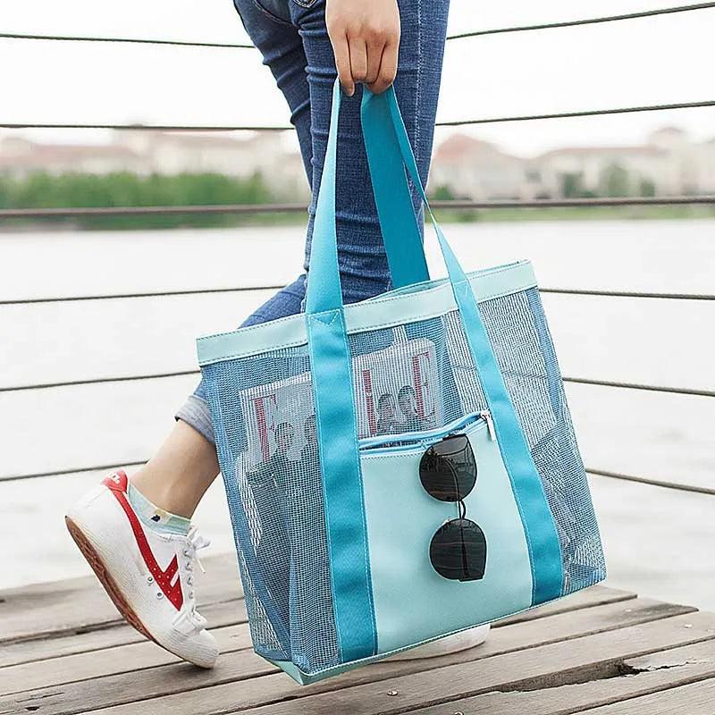 Mesh Bag Travel Cosmetic Beach Bag