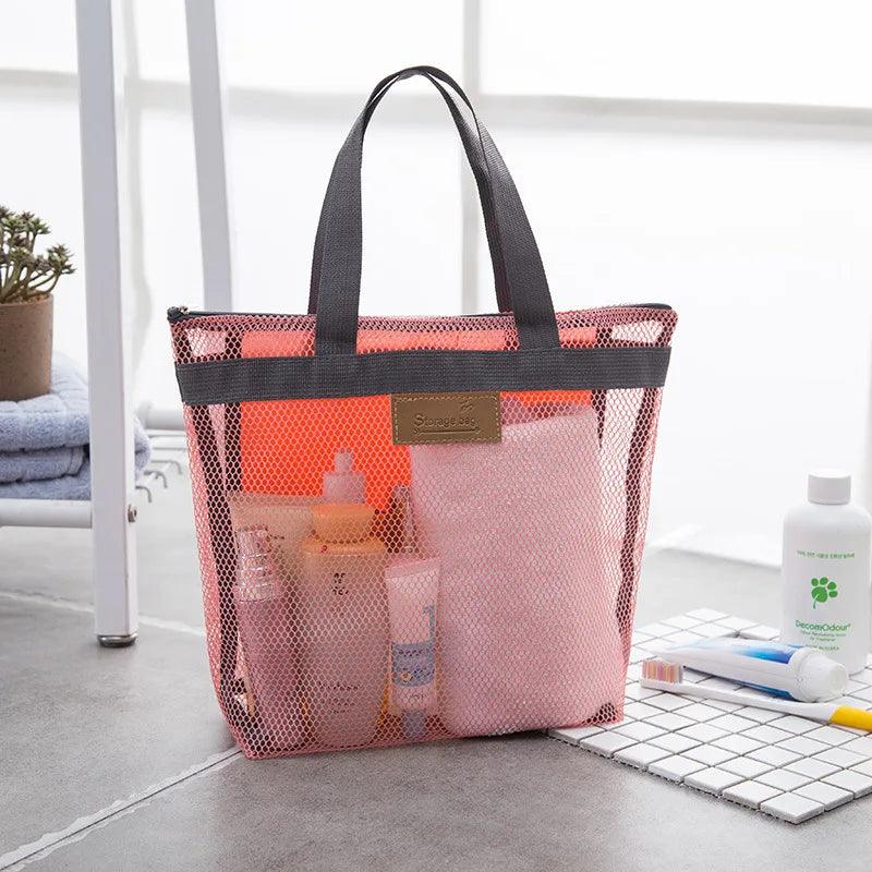 Mesh Bag Travel Cosmetic Beach Bag