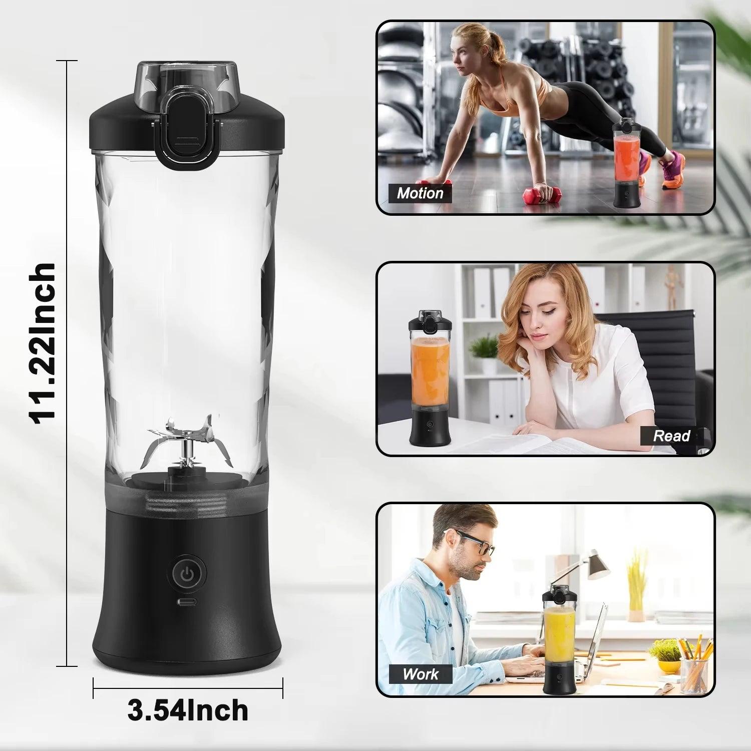 4000mAh Portable Juicer Cup 600ML Large Capacity