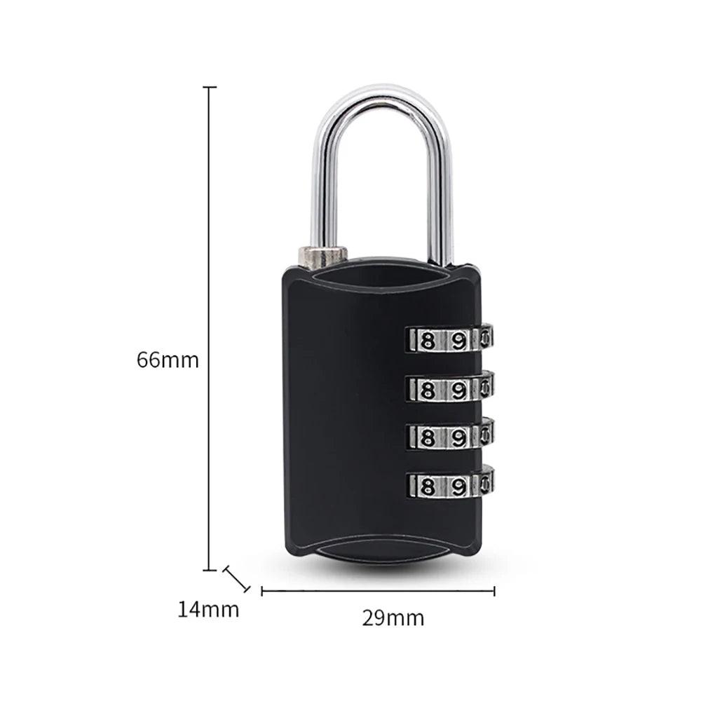 Mini Lock Resettable 4 Dial Digits Code Number