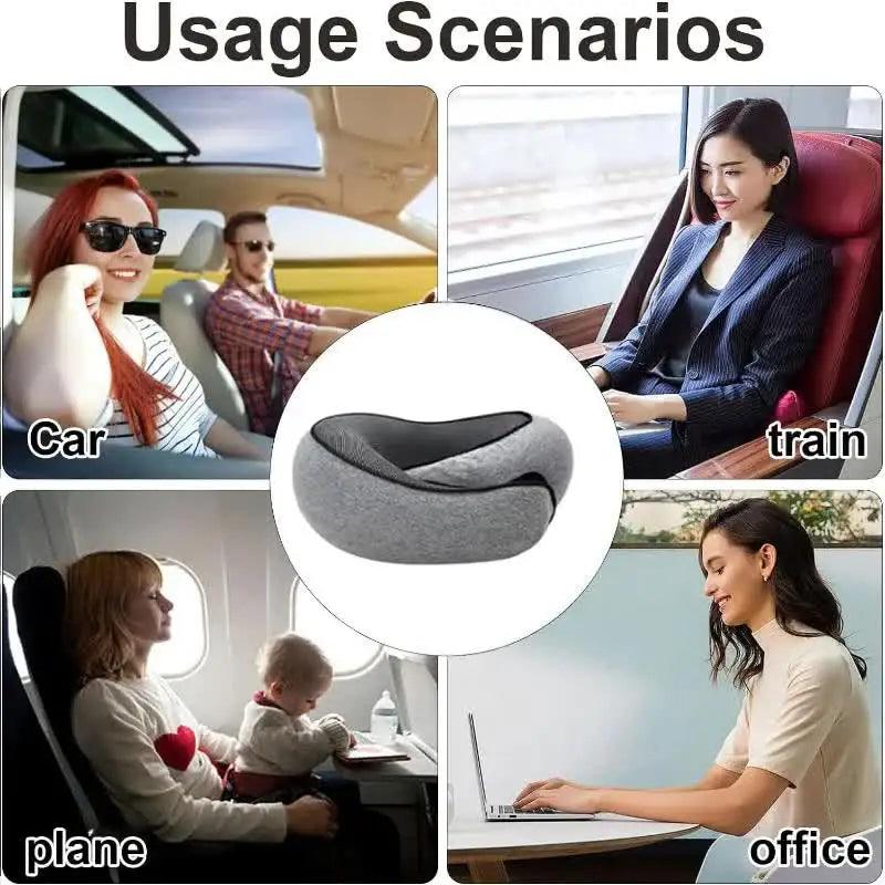 Travel Neck Pillow Memory Foam U-shaped Pillow