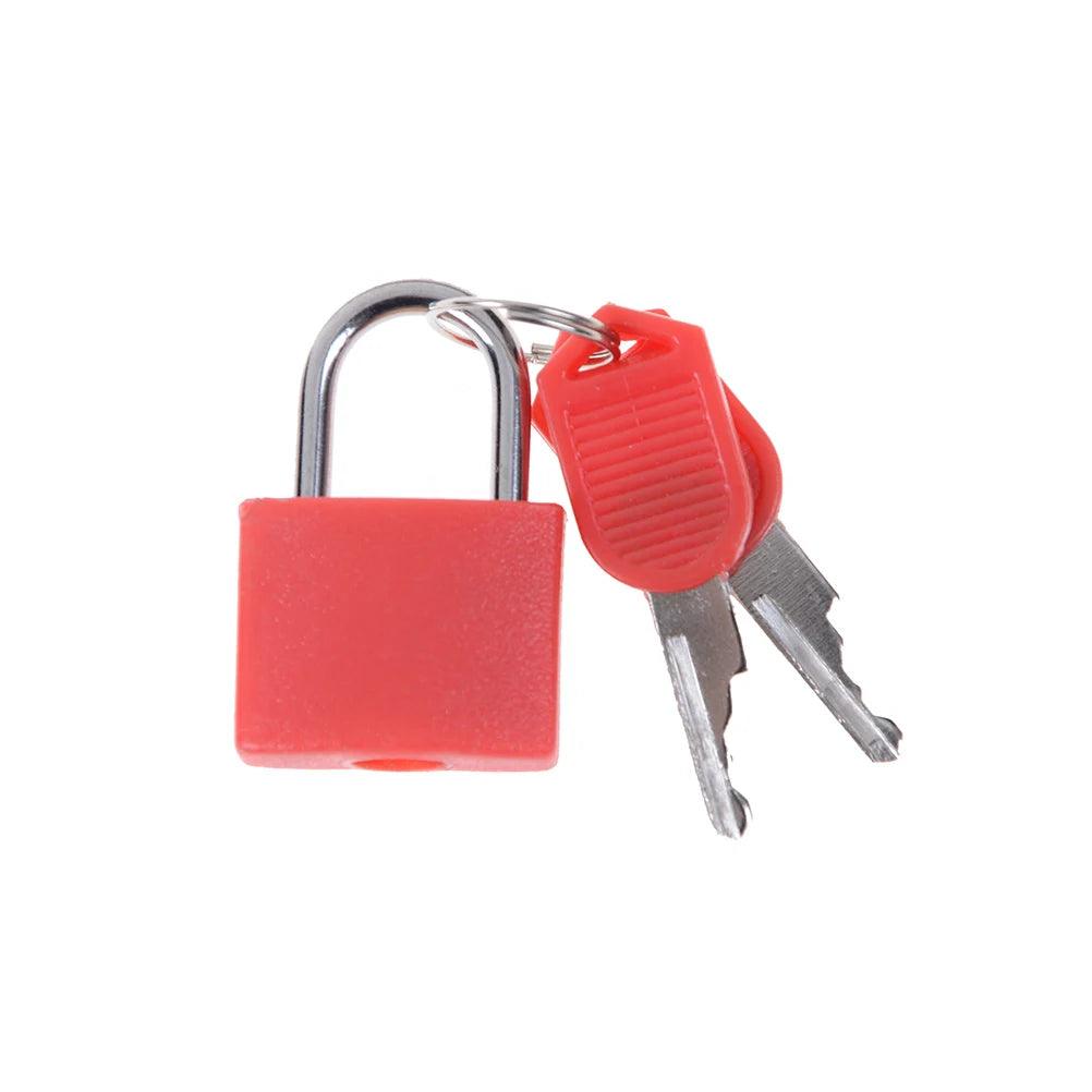 6 Colors Small Mini Strong Steel Padlock Travel Tiny Suitcase