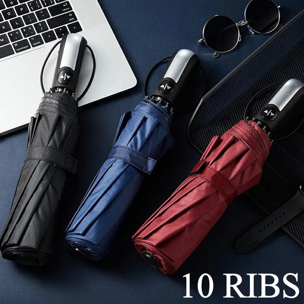 Windproof Wind Resistant 10 Ribs Strong Umbrella