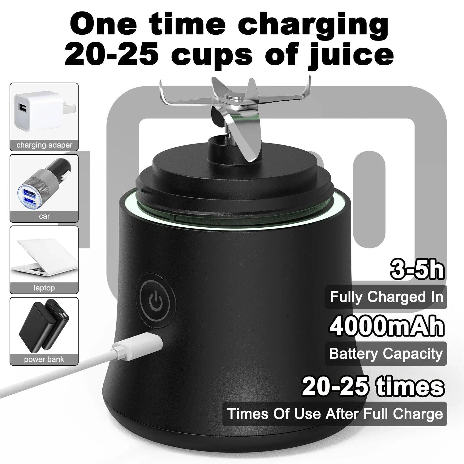 Portable Mini USB Rechargeable Electric Juicer Cup