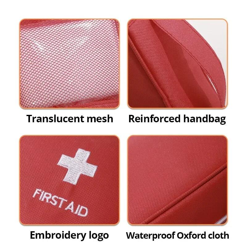 Empty Portable First Aid Kit for Outdoor Travel Home