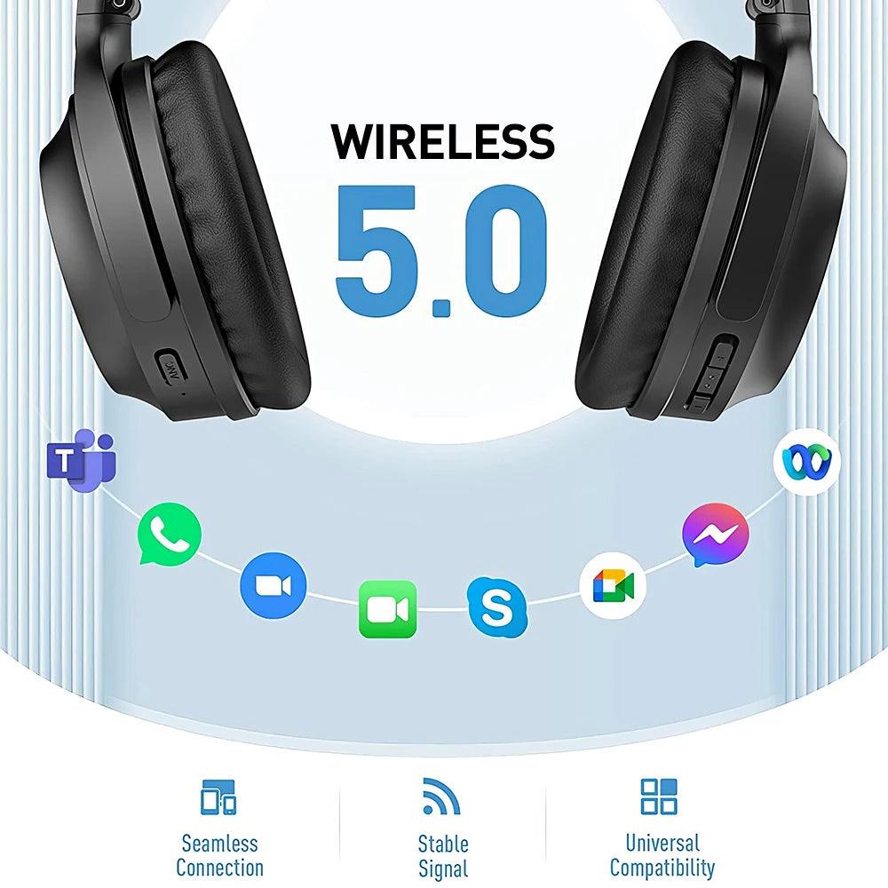 40Hours Bluetooth Active Noise Cancelling Headphones