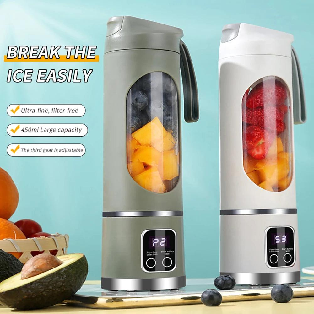 450ml Portable Juice Blenders Electric Mini Smoothie Blender