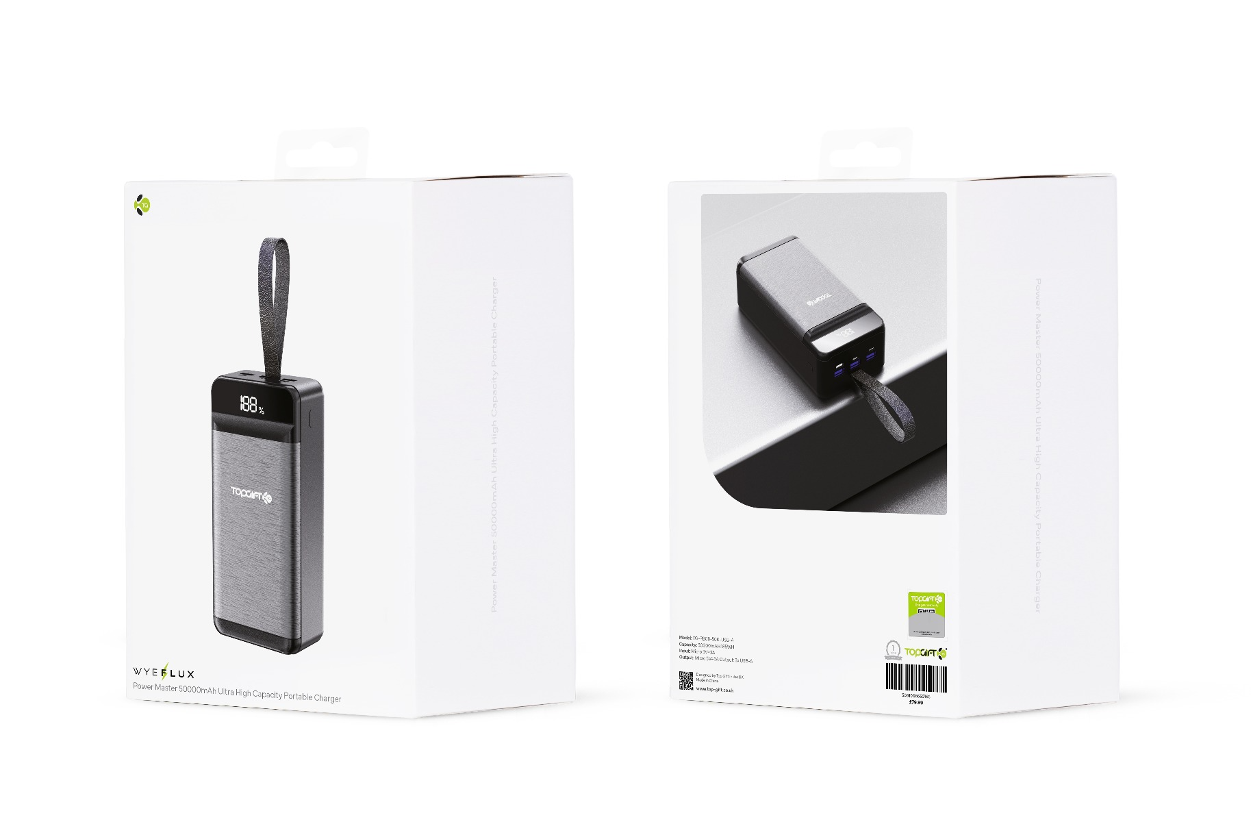 WYEFLUX Super Big Capacity 50KmAH Power Bank