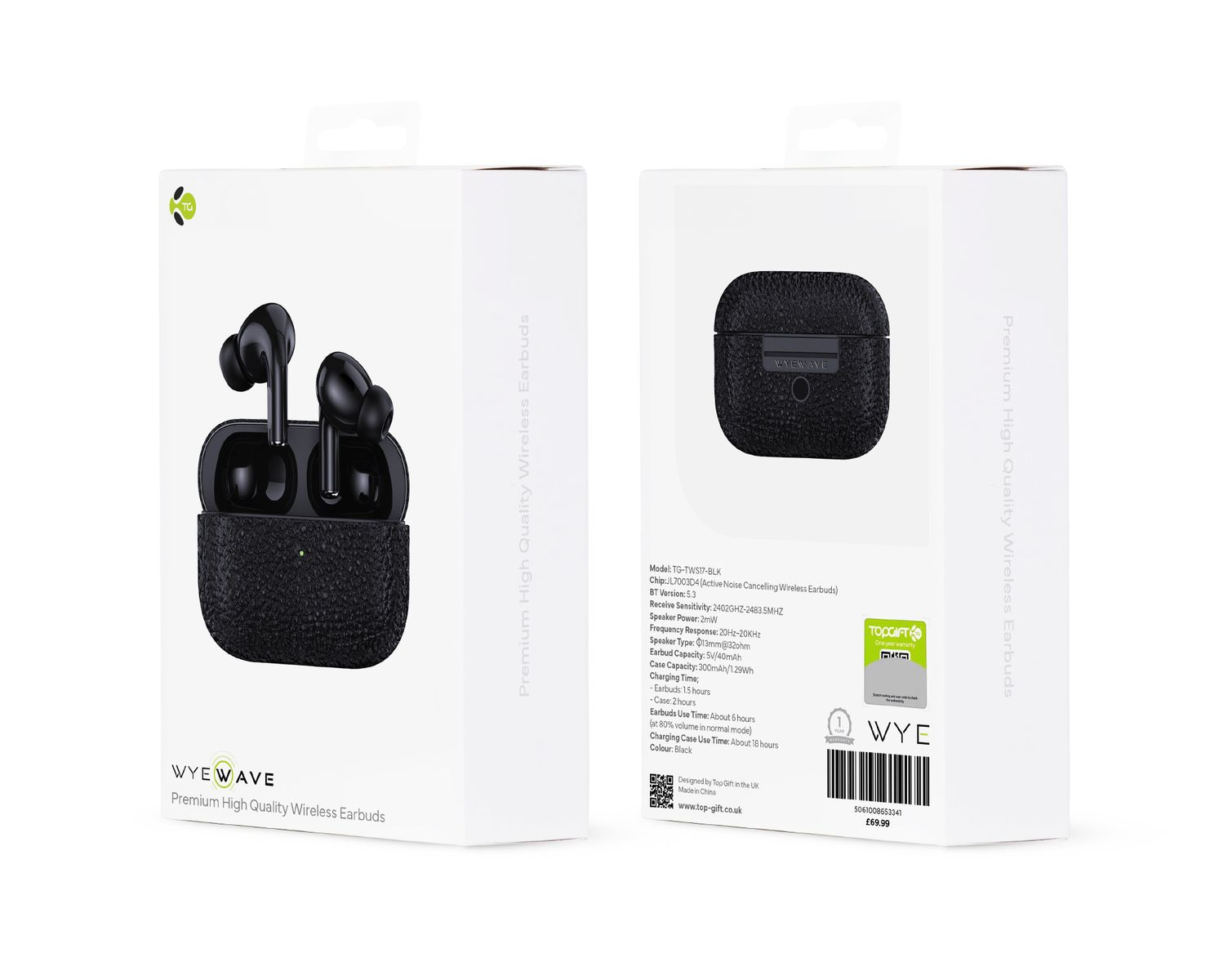 WYEWAVE Premium High Quality Wireless Earbuds